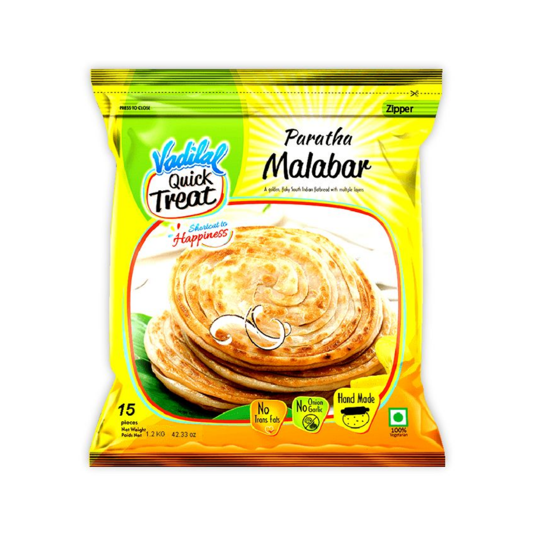 VADILAL BULK MALABAR PARATHA 15PCS 1.2KG