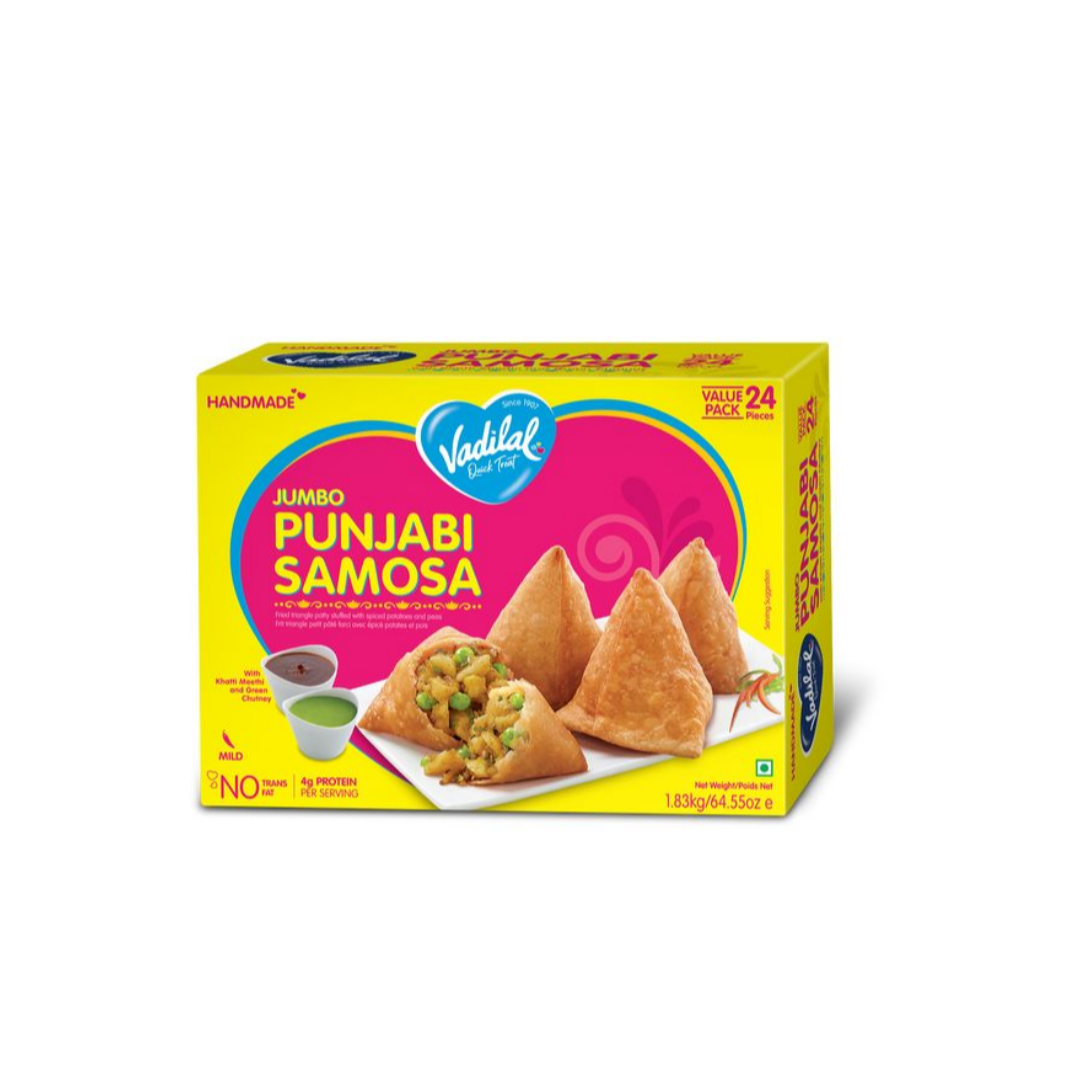 VADILAL BULK JUMBO PUNJABI SAMOSA 24PCS