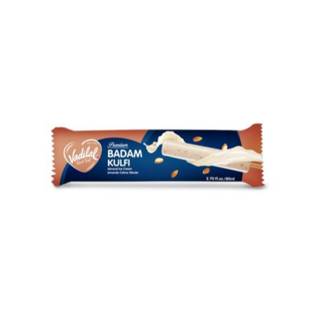 VADILAL CYLINDRICAL KULFI- BADAM 80ML
