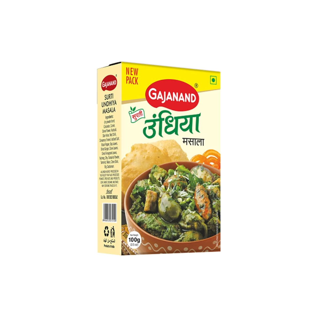 GAJANAND UNDHIYU MASALA 100GM