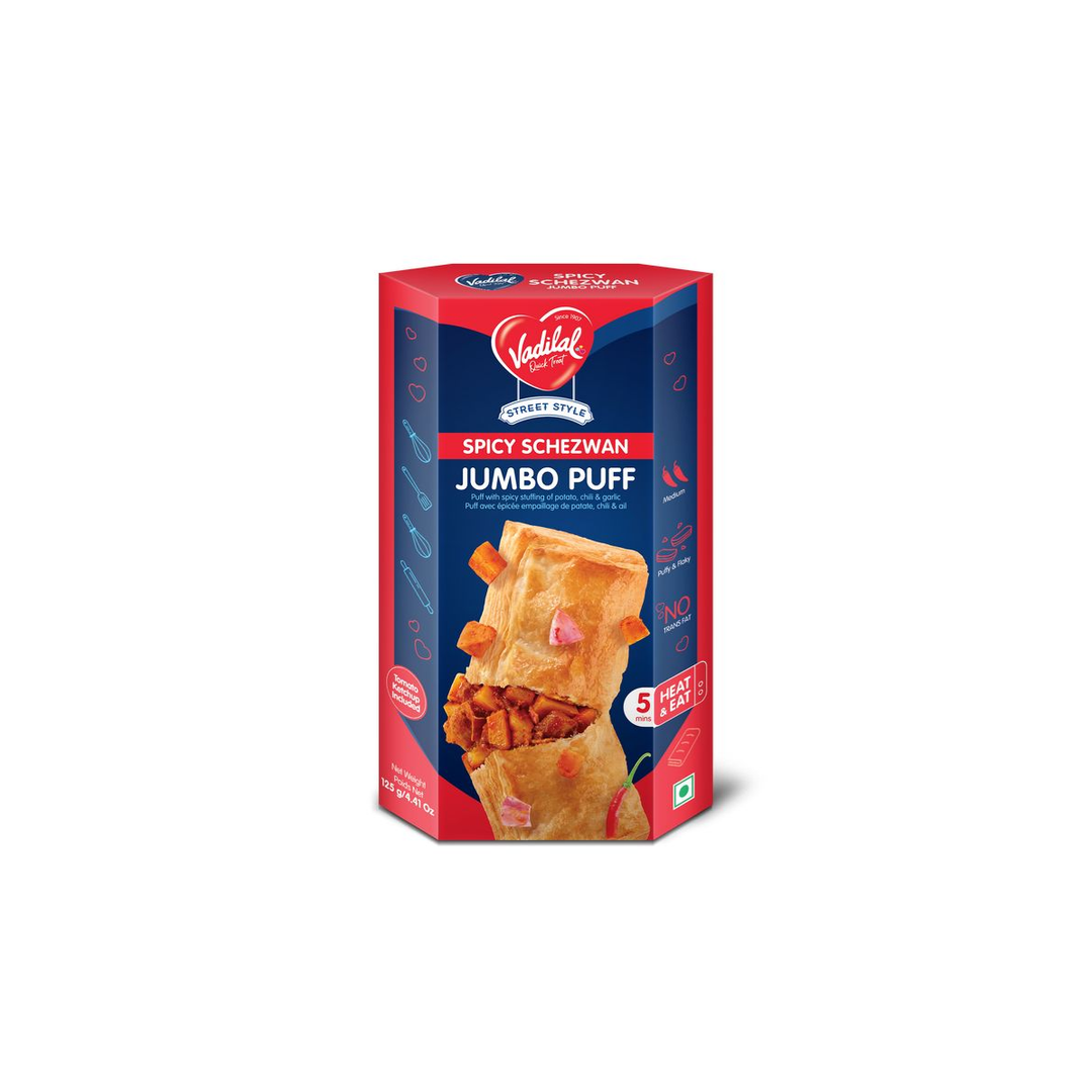 VADILAL JUMBO SPICY SCHEZWAN PUFF 125G