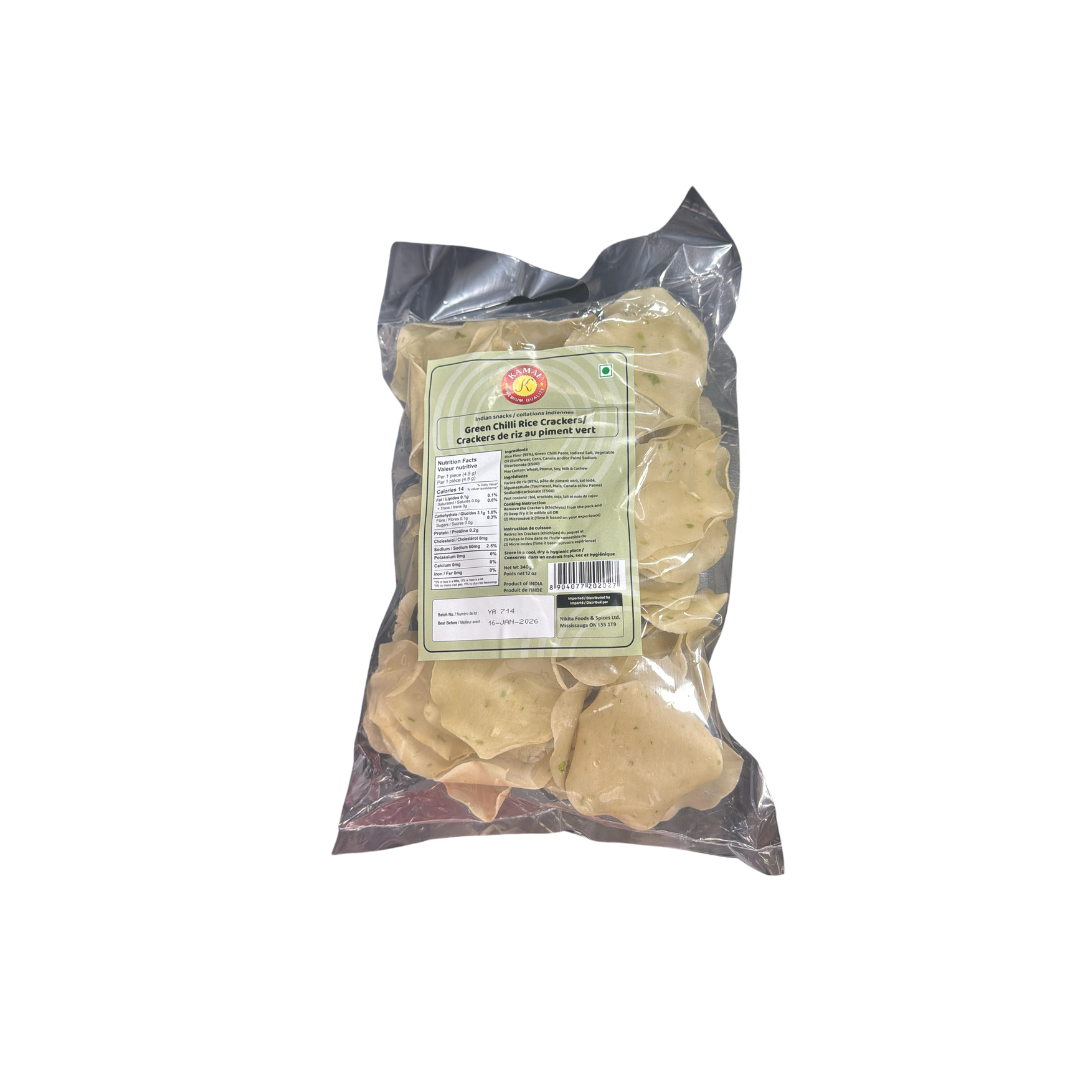 Kamal Green Chilli Rice Khichiya(Crackers) 340g