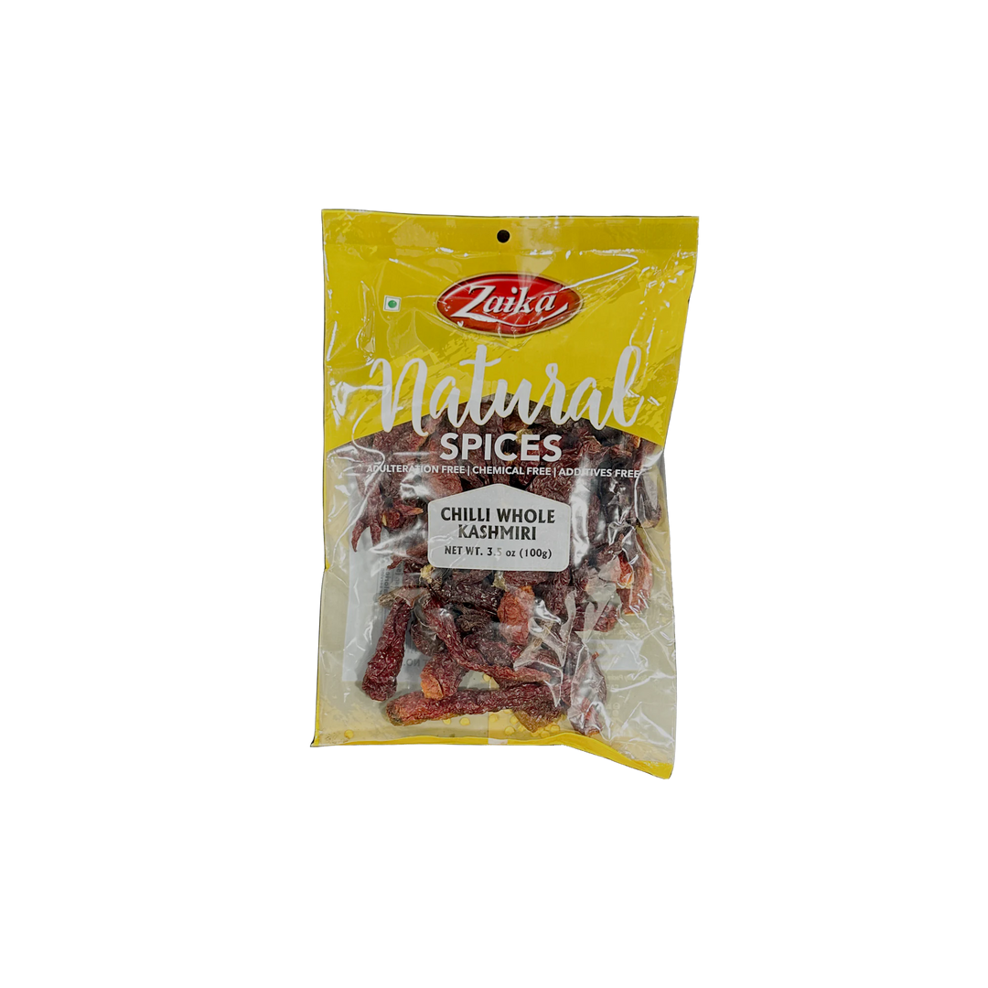 ZAIKA CHILLI WHOLE W/STEM 100G