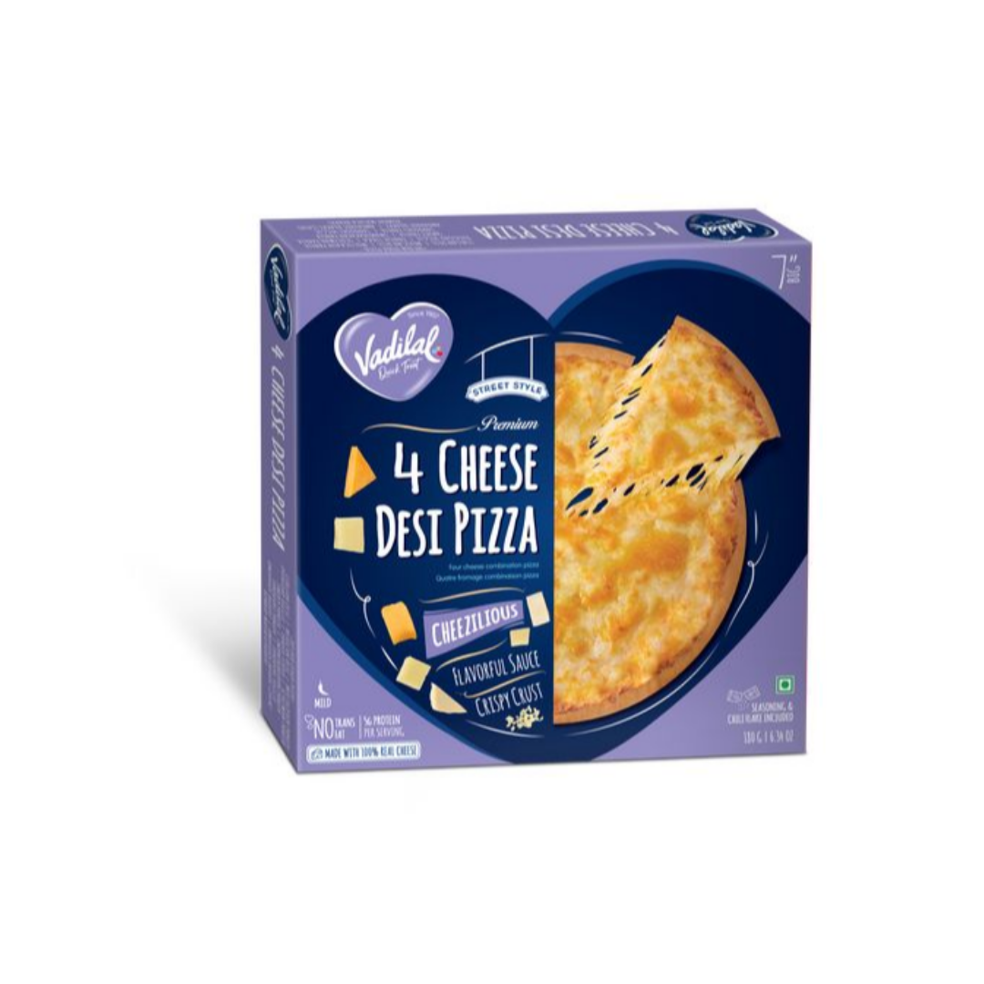 VADILAL 4 CHEESE DESI PIZZA 180G