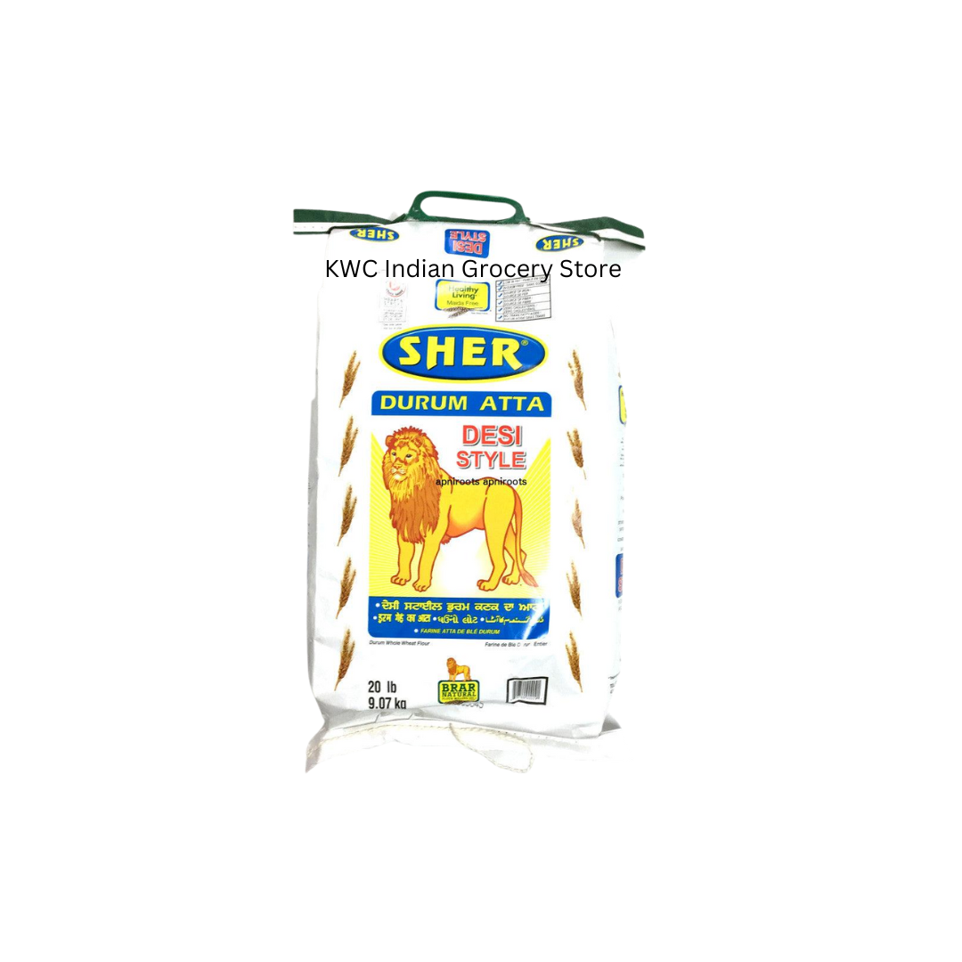 Sher Duram Desi Style Atta 20lbs