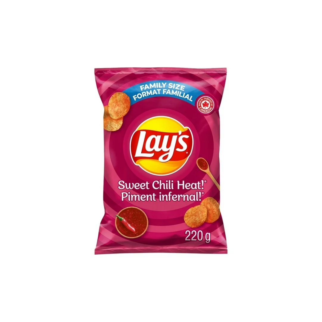 LAYS Sweet Chilli Heat Potato Chips 220G