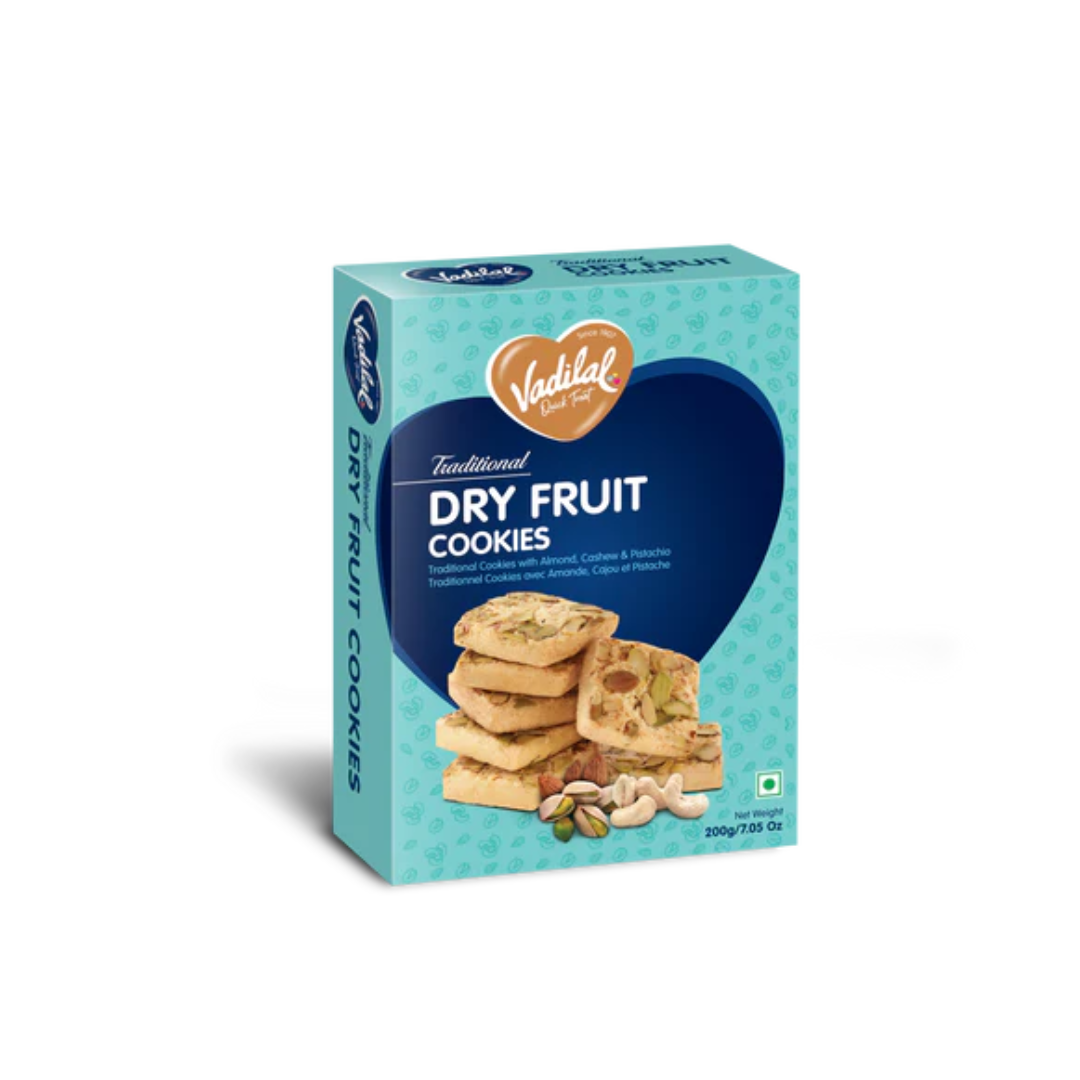 VADILAL DRY FRUIT COOKIES 200G