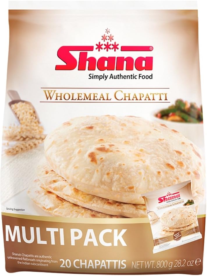 SHANA WHOLE MEAL CHAPATTI 20+6 PCS 1.04KG