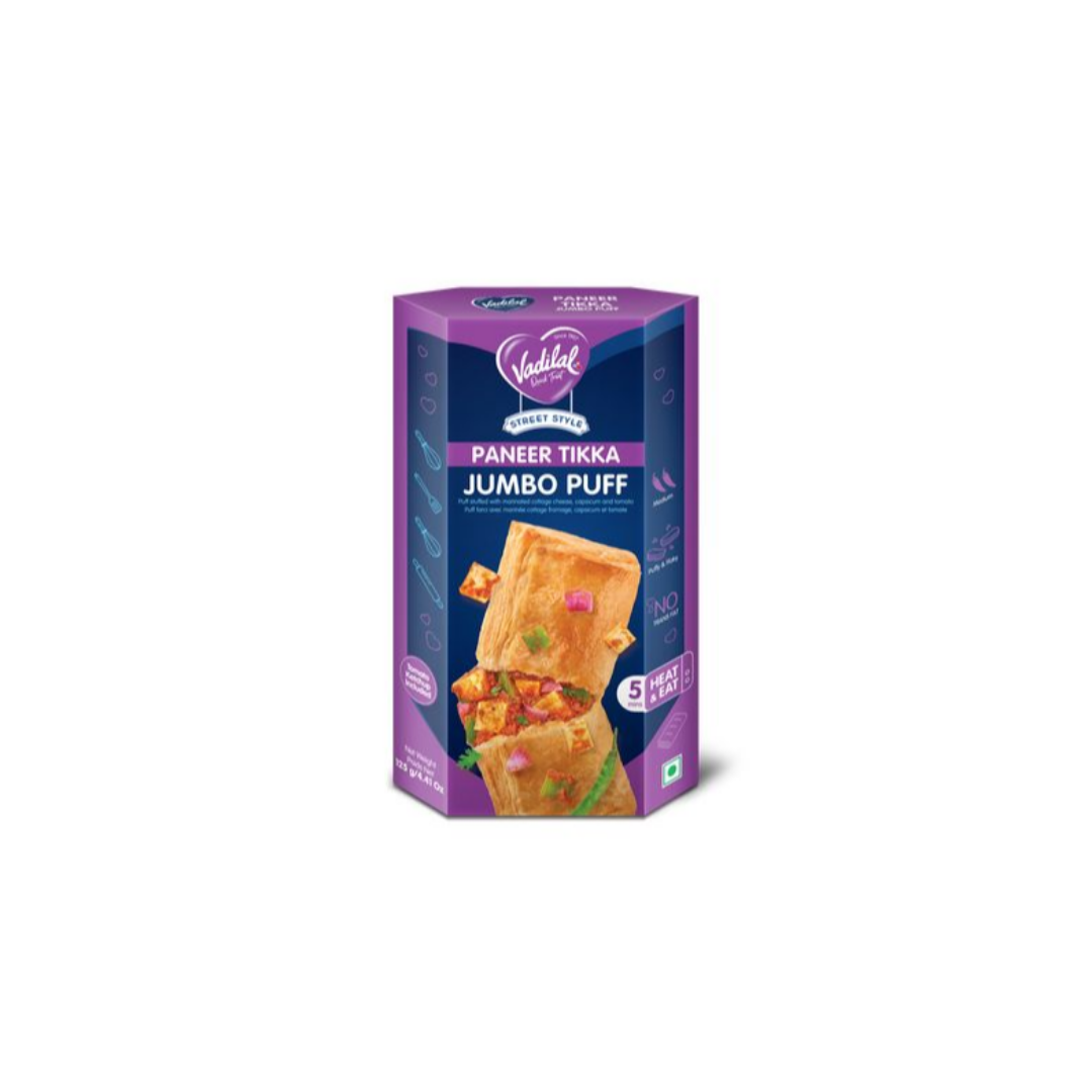 VADILAL JUMBO PANEER TIKKA PUFF 125G