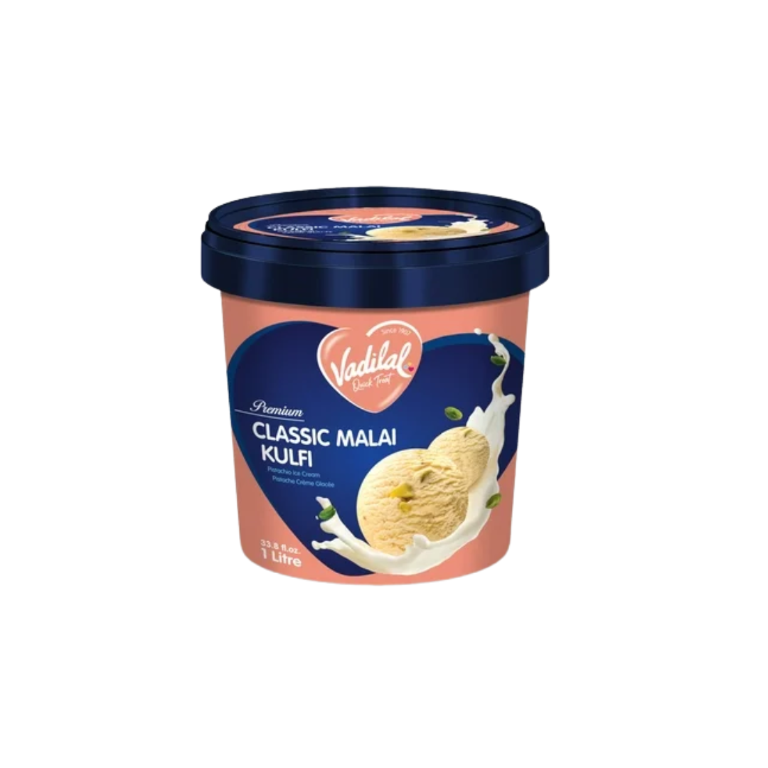 Vadilal Classic Malai Ice-cream Tub 1L