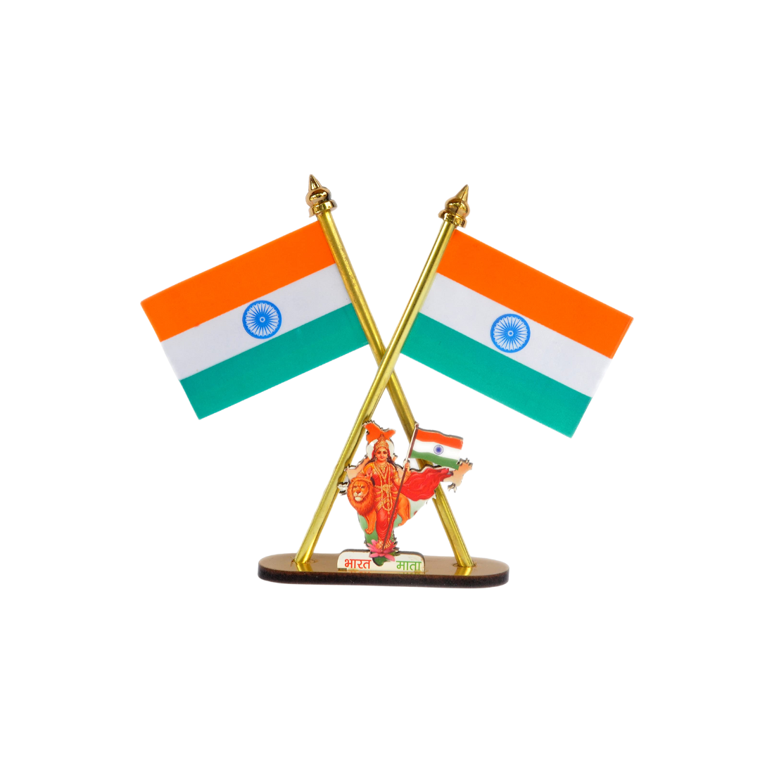 INDIAN FLAG BHARAT MATA CAR STAND