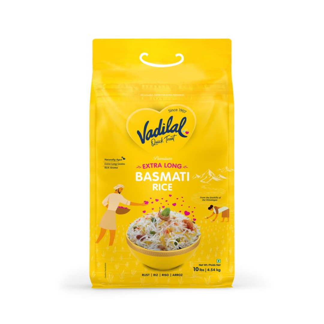 VADILAL EXTRA FLAVOUR BASMATI RICE 10LBS