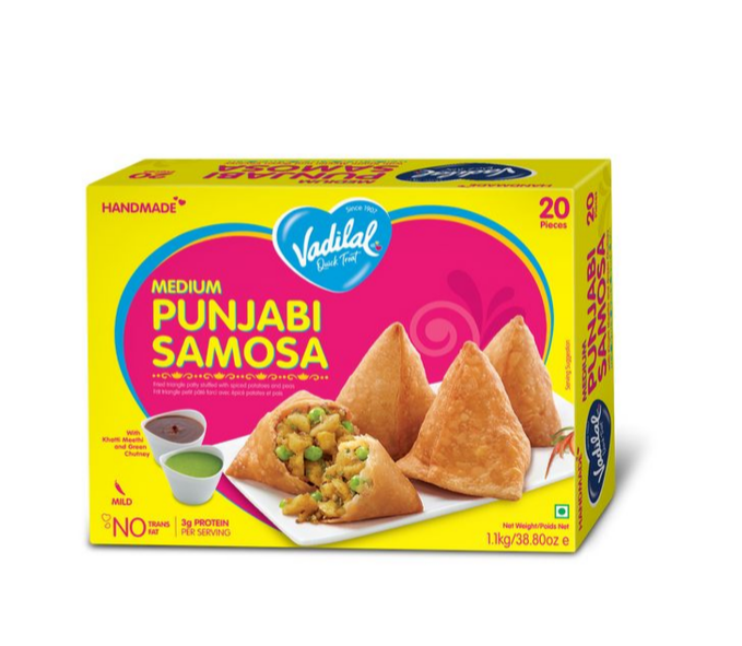 VADILAL MEDIUM PUNJABI SAMOSA 20PCS 1.1KG