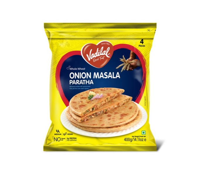 VADILAL ONION MASALA PARATHA 4PCS 400G