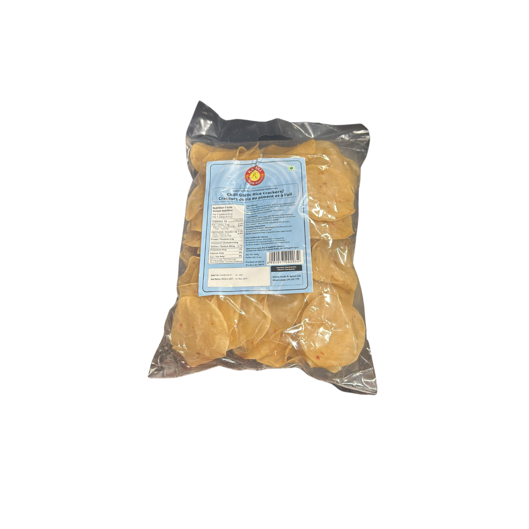Kamal Chilli Garlic Rice Khichiya(Crackers) 340g