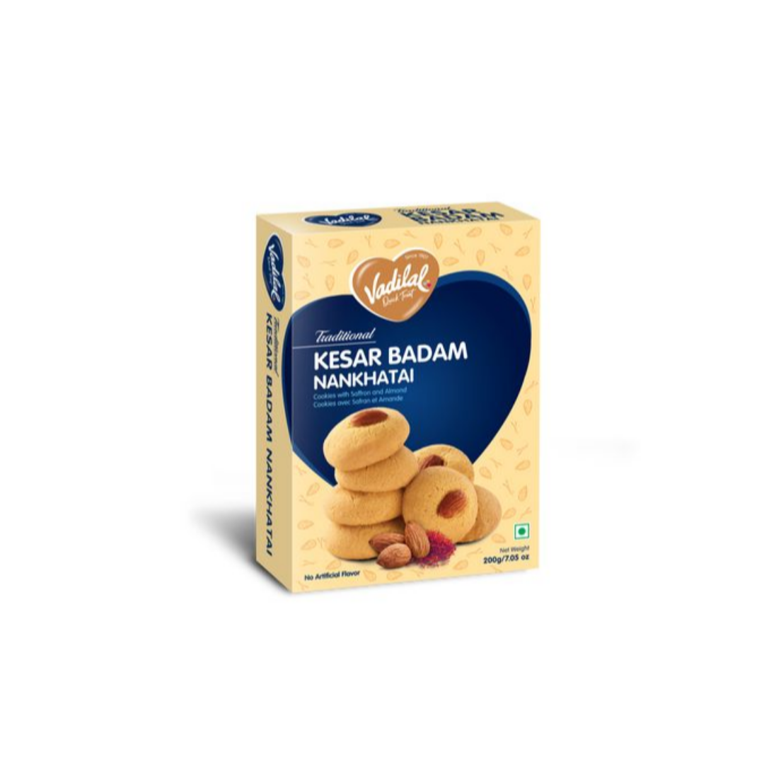VADILAL KESAR BADAM NANKHATAI 200G