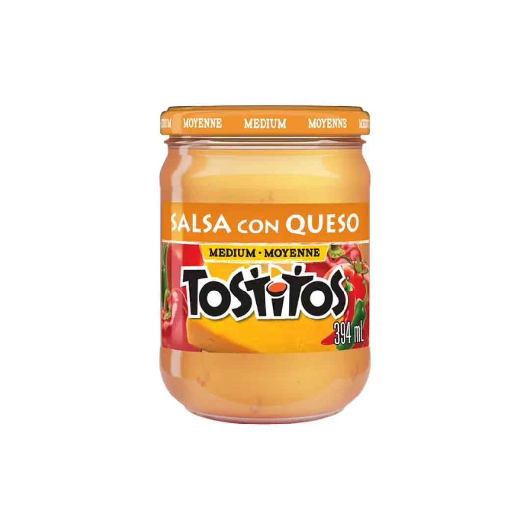 Tostitos Medium Salsa Con Queso Dip 394ml