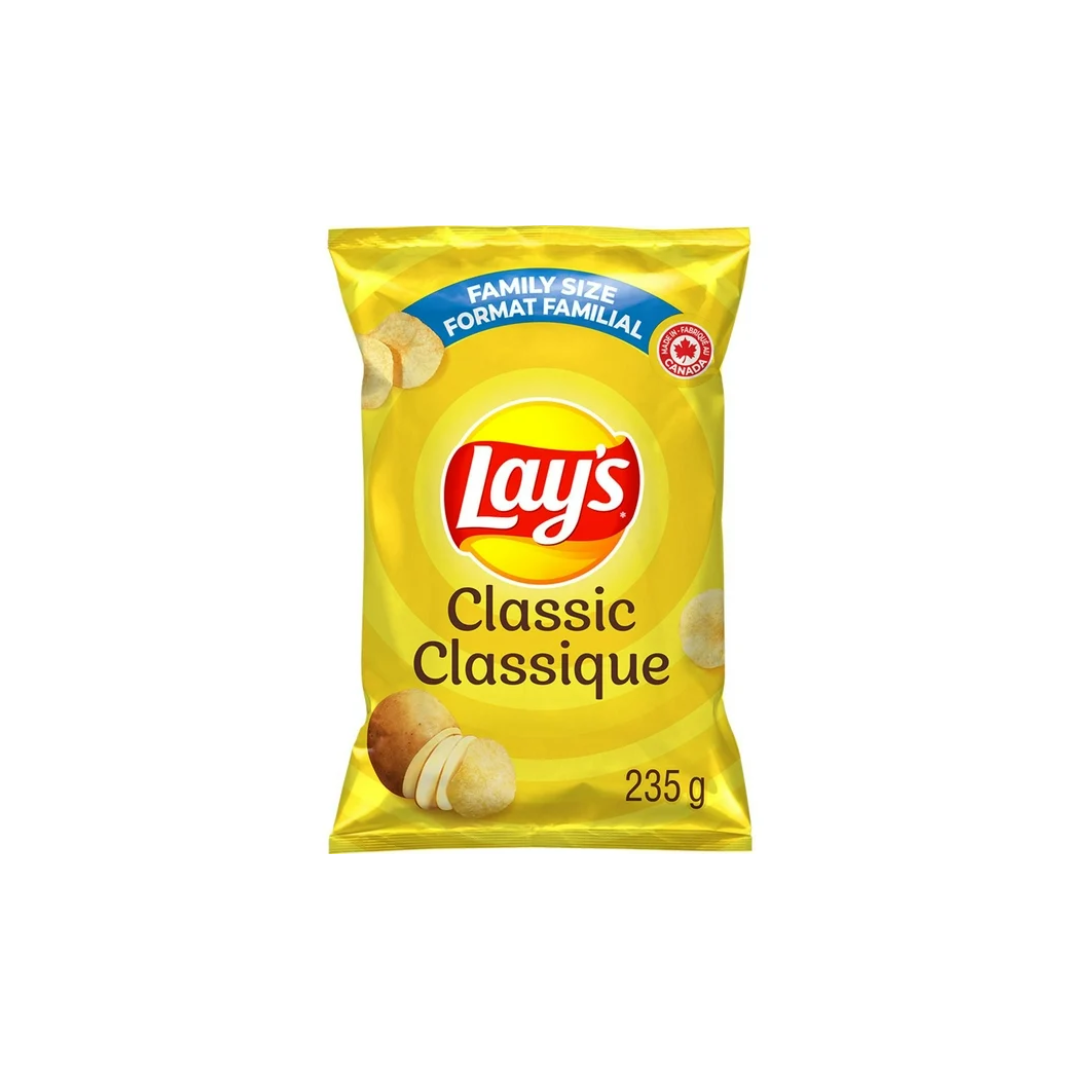 LAYS Classic Potato Chips 220G