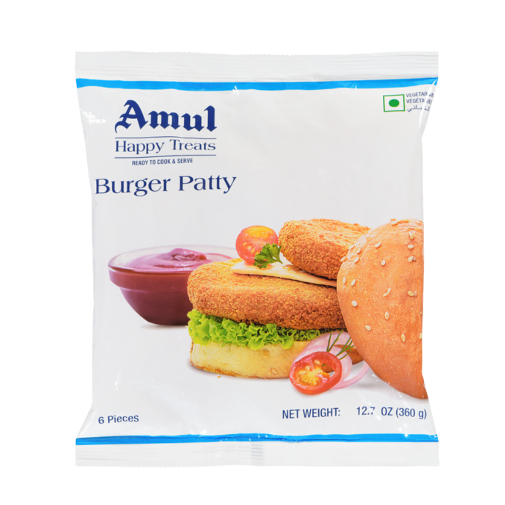 AMUL FROZEN BURGER PATTY 360GM