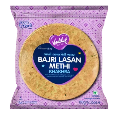 VADILAL BAJRI LASAN METHI KHAKHRA 180GM