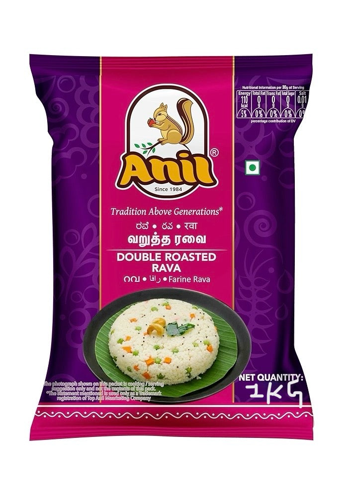 ANIL DOUBLE ROASTED SOOJI/RAVA 1KG