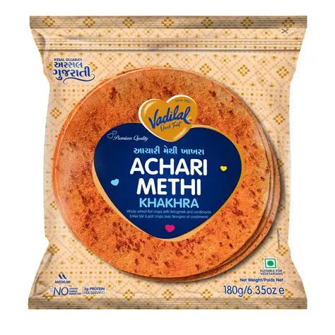 VADILAL ACHARI METHI KHAKHRA 180GM