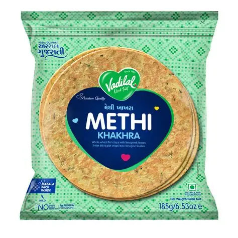 VADILAL METHI KHAKHRA 185GM