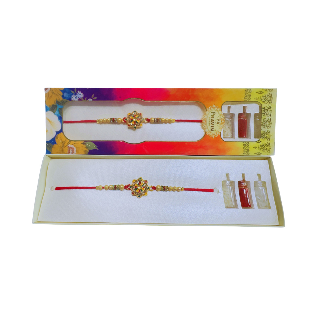 RAKHI - E2 (Rakhi with Kumkum , Akshat & Mishri)