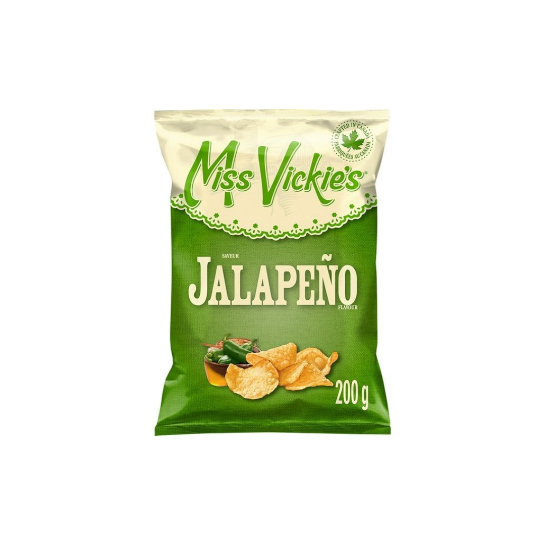 Miss Vickies Jalapeno Flavour Kettle Cooked Potato Chips 200g