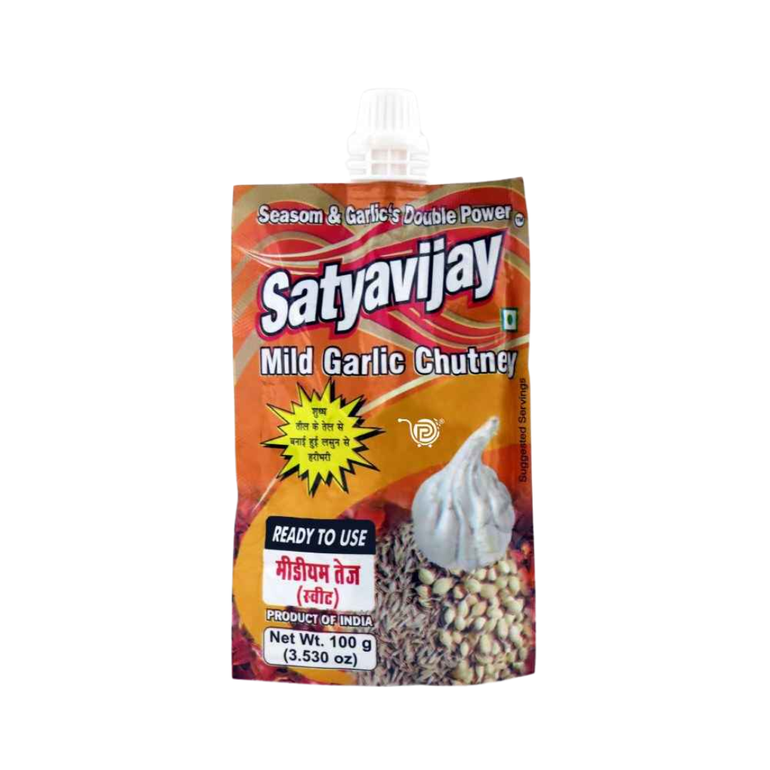 SATYAVIJAY MILD GARLIC PASTE 100GM