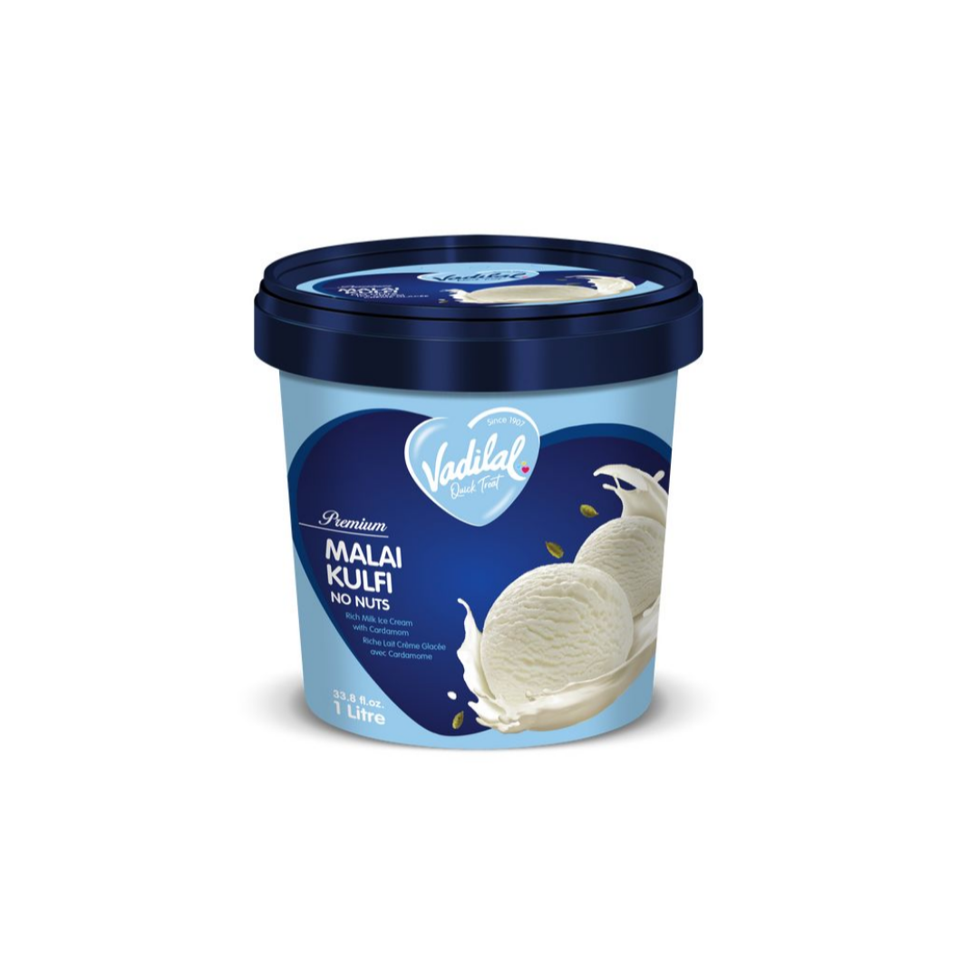 Vadilal Malai Kulfi Ice-cream Tub 1L