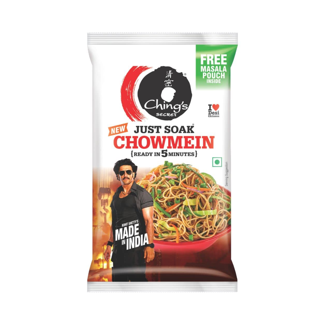 Chings Just Soak Chowmein Noodles 140gm