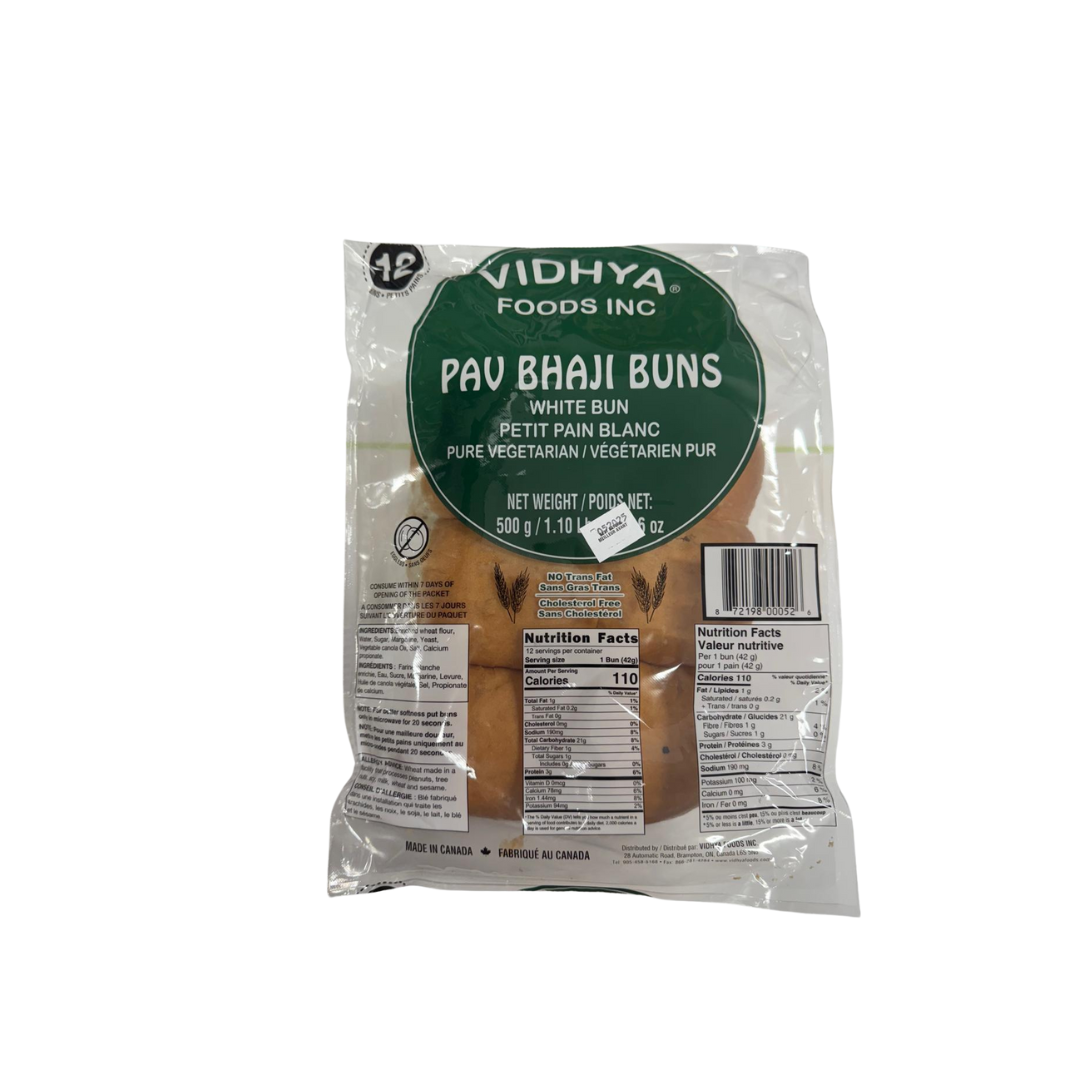 VIDHYA WHOLE WHEAT BOMBAY PAV BHAJI BUNS 12PCS-500GM