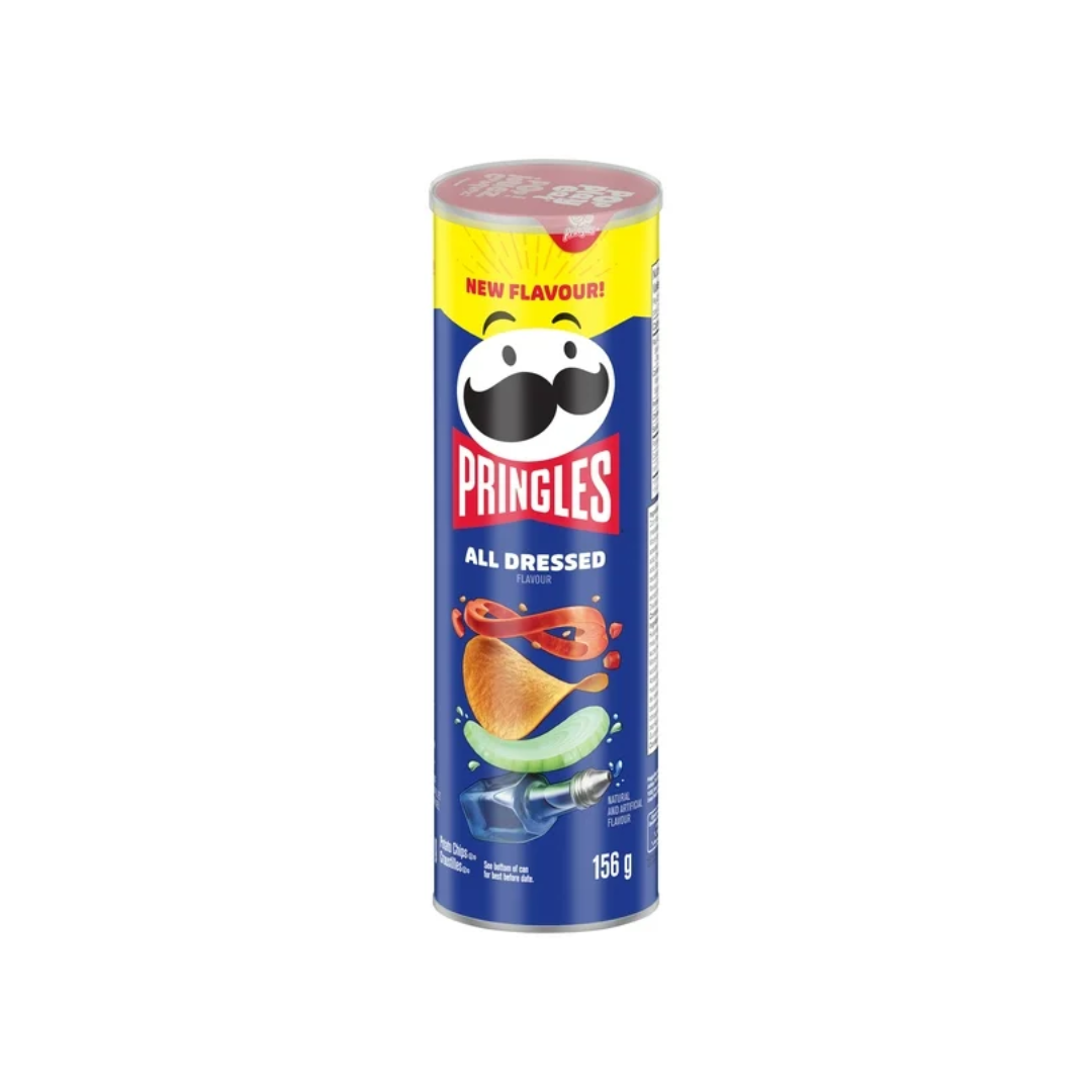 Pringles All Dressed Potato Chips 156g