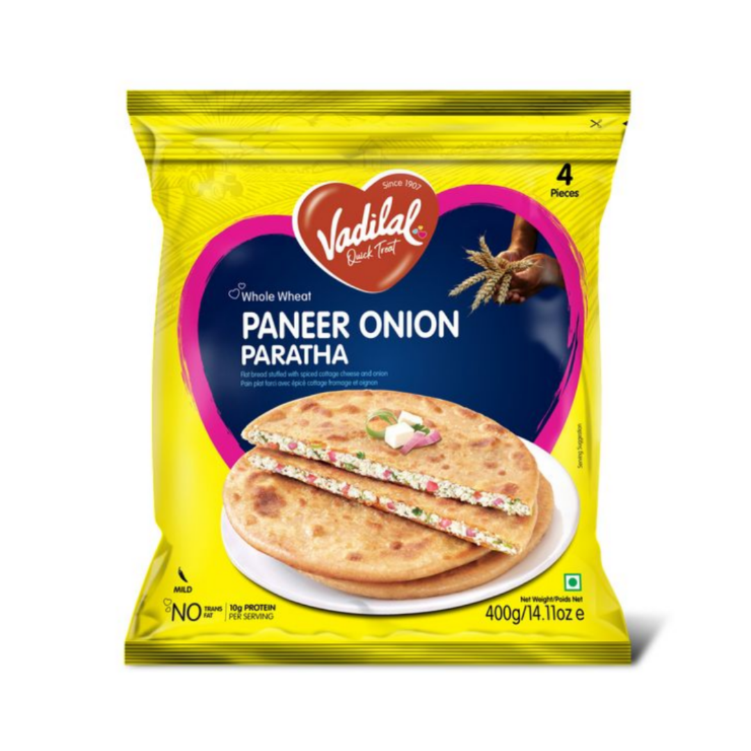 VADILAL PANEER ONION PARATHA 4PCS 400G