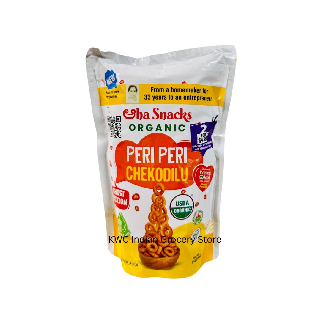Sha Snacks Organic Peri Peri Chekodilu 150g