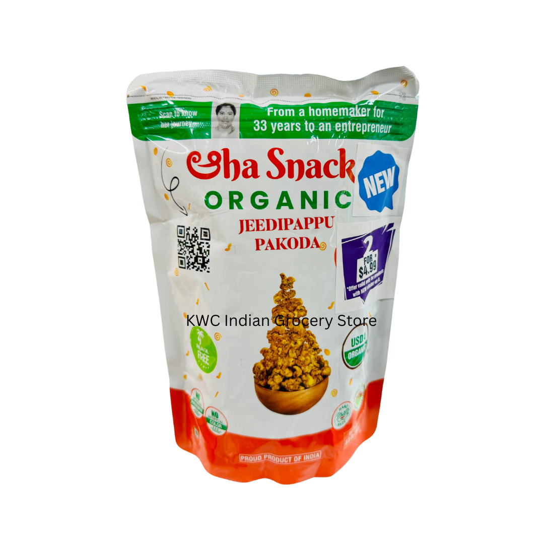 Sha Snacks Organic Jeedipappu Pakoda 150g