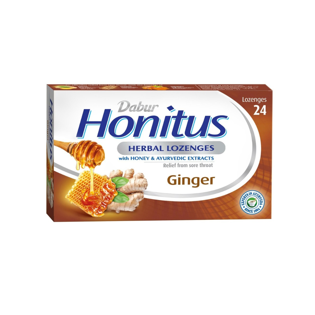 Dabur Honitus Ginger Lozenges - 24 s