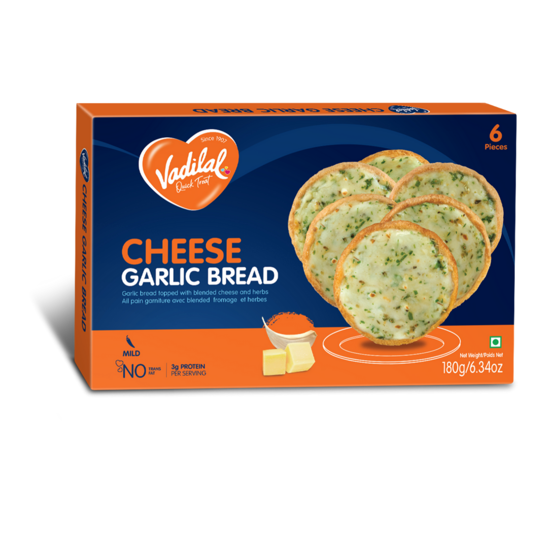 VADILAL CHEESE GARLIC BREAD 180G