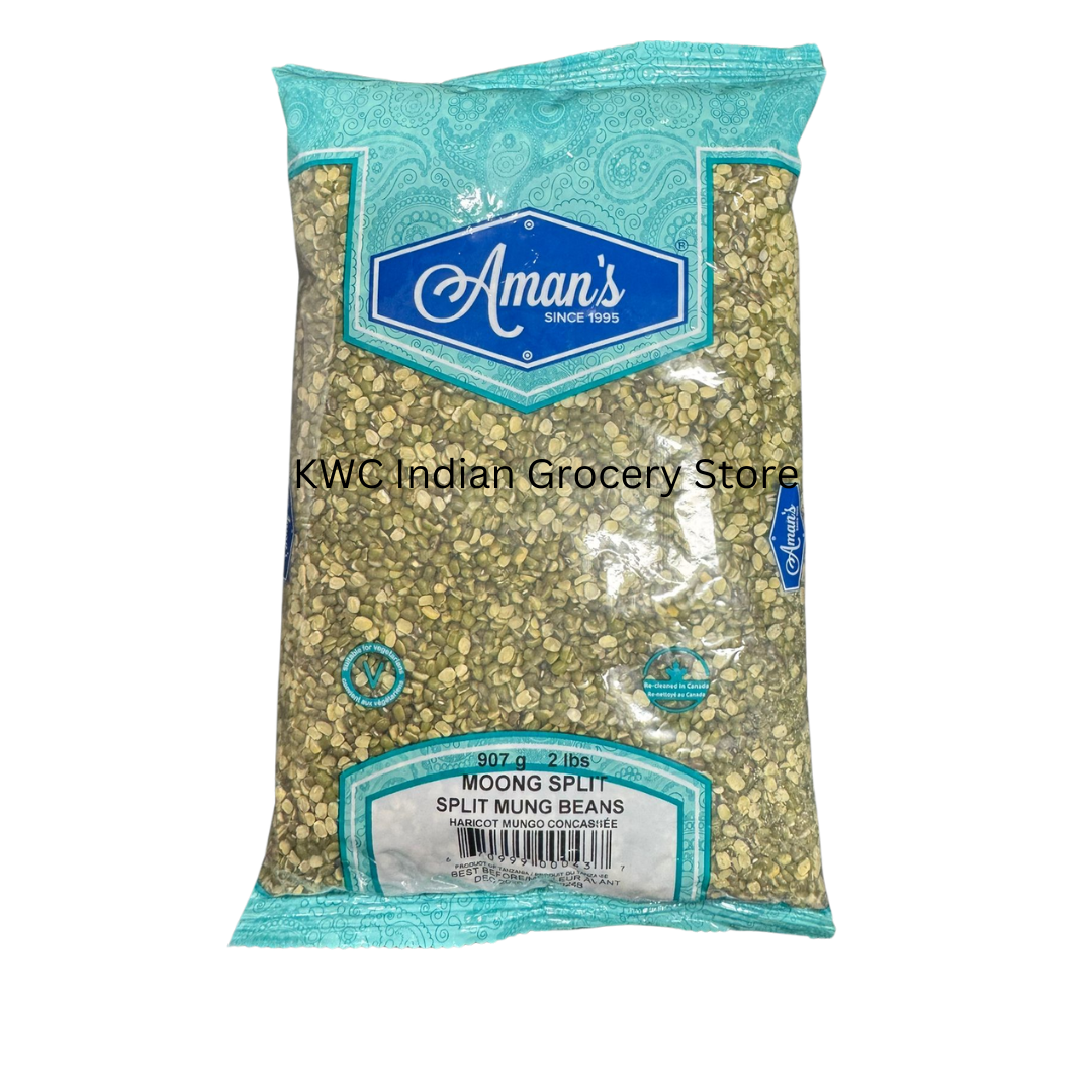 Aman's MOONG SPLIT DAL 2LBS