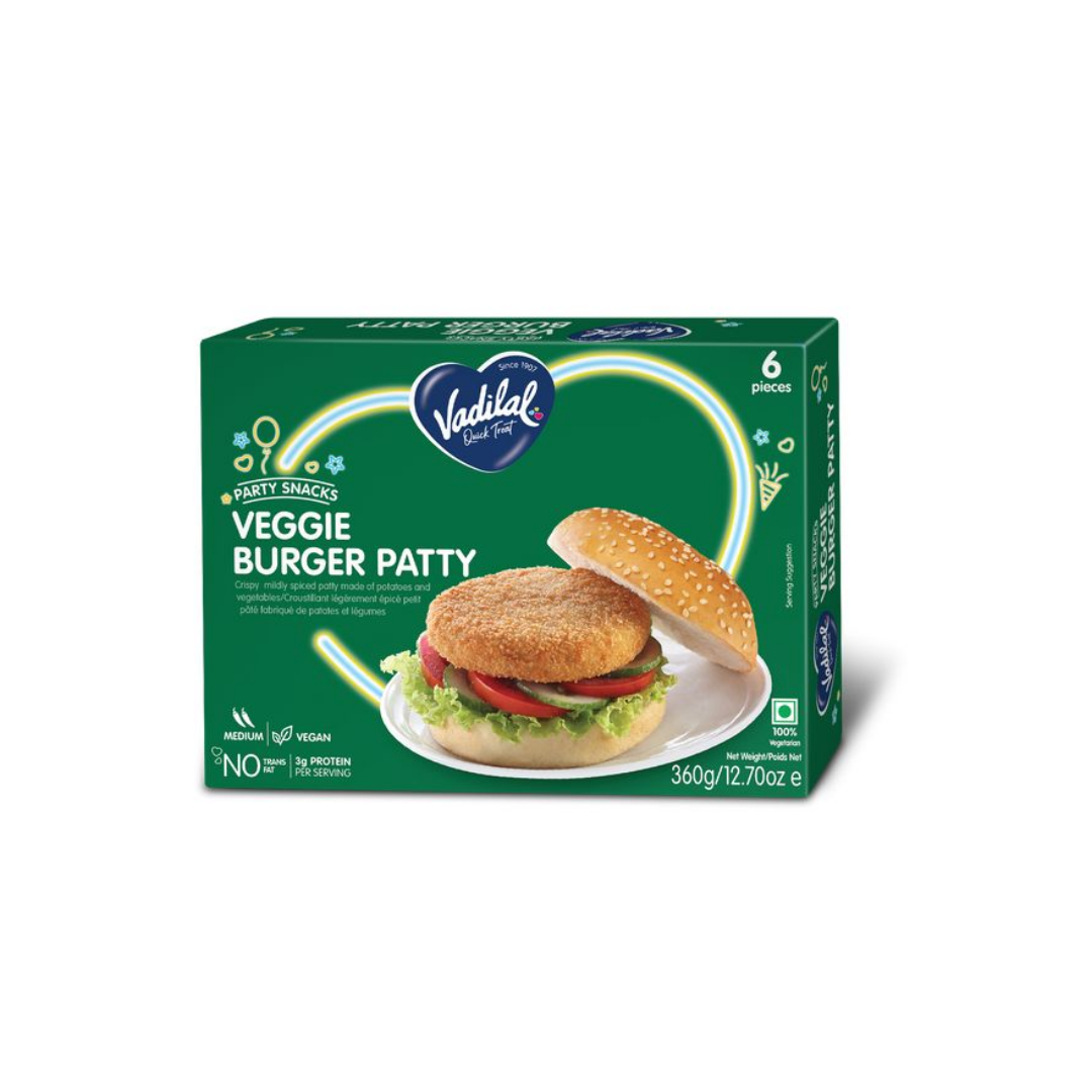 VADILAL VEGGIE BURGER PATTY 360G