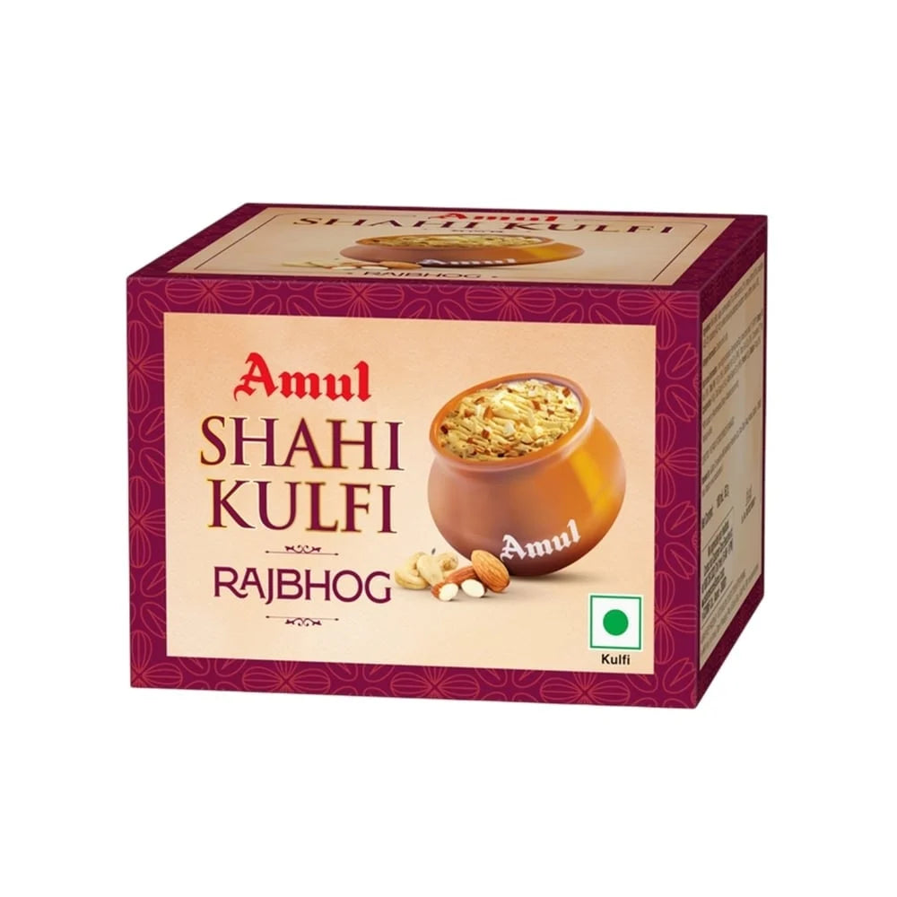 Amul Ice-Cream - Shahi Matka Rajbhog Kulfi 400gm (4 pcs)
