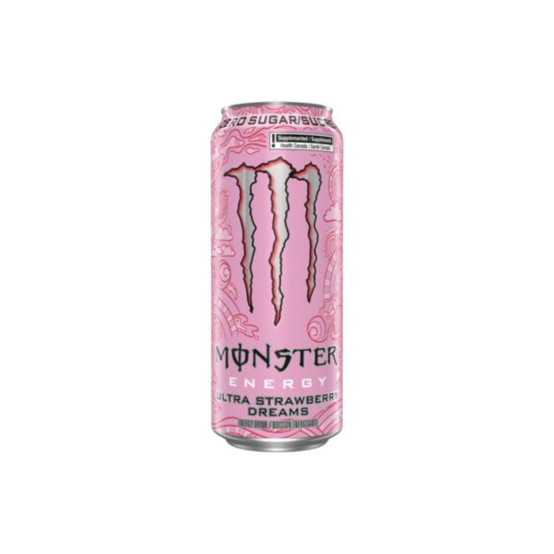 Monster energy ultra Strawberry Zero Sugar 458ML