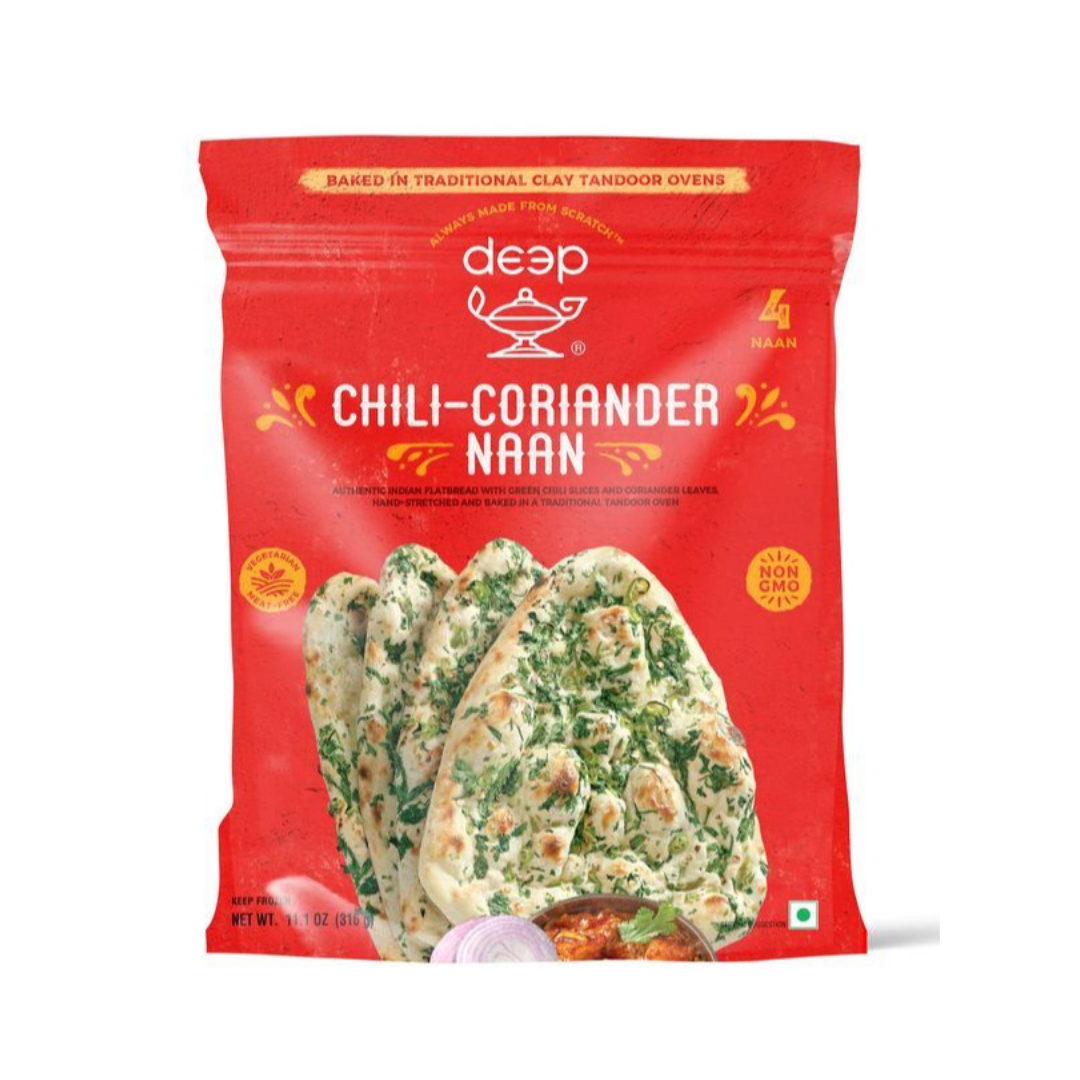 Deep Chilli Coriander Naan 316g