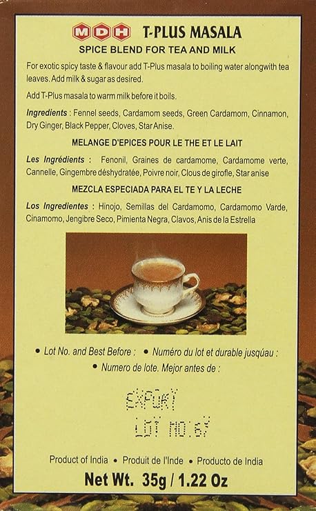MDH T- PLUS (TEA MASALA) 35g
