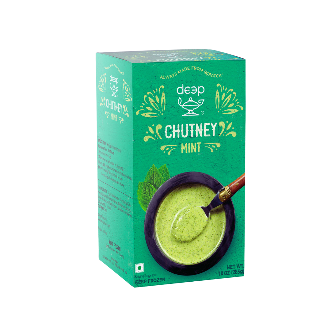 Deep frozen mint chutney 10 oz