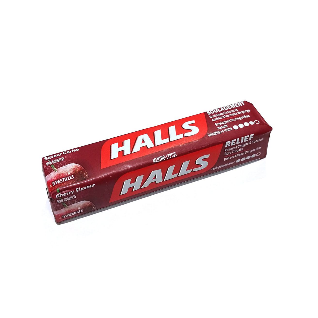 Halls Mentho Lyptus Cheery - 9 LOZENGES