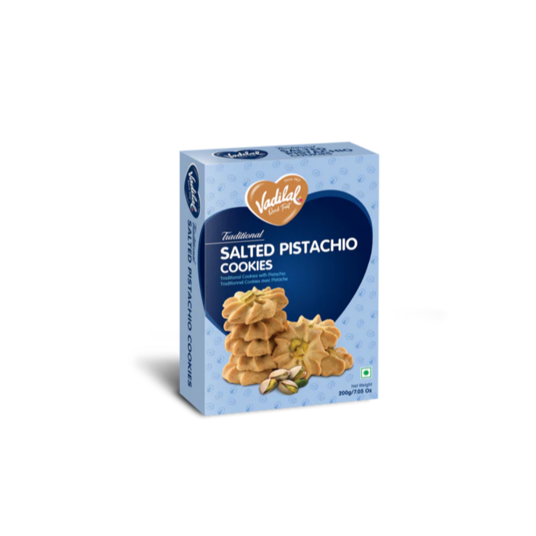 VADILAL SALTED PISTACHIO COOKIES 200G