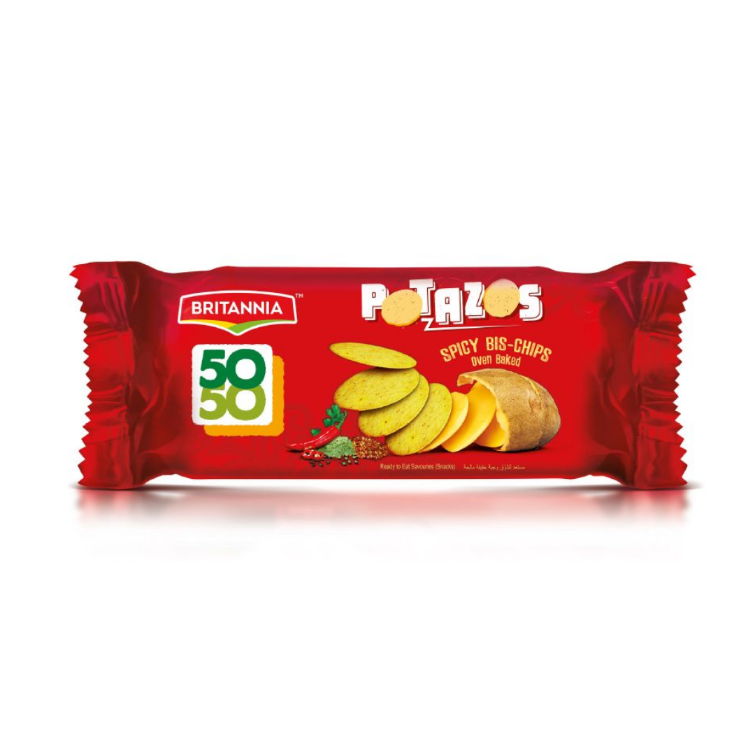 BRITANNIA 50-50 POTAZOS 100GM