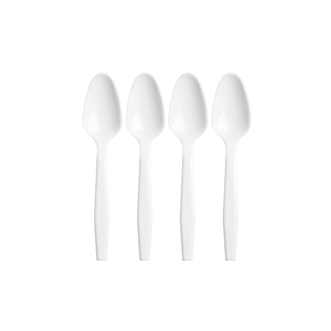 PLASTIC SPOONS WHITE